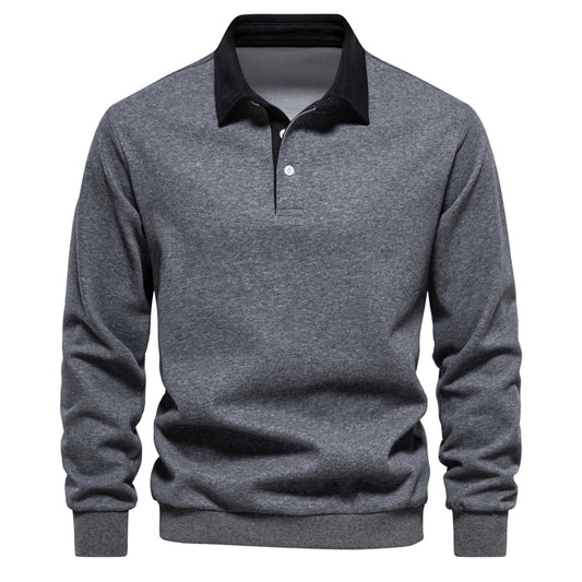 Men’s Polo Collar Sweatshirt