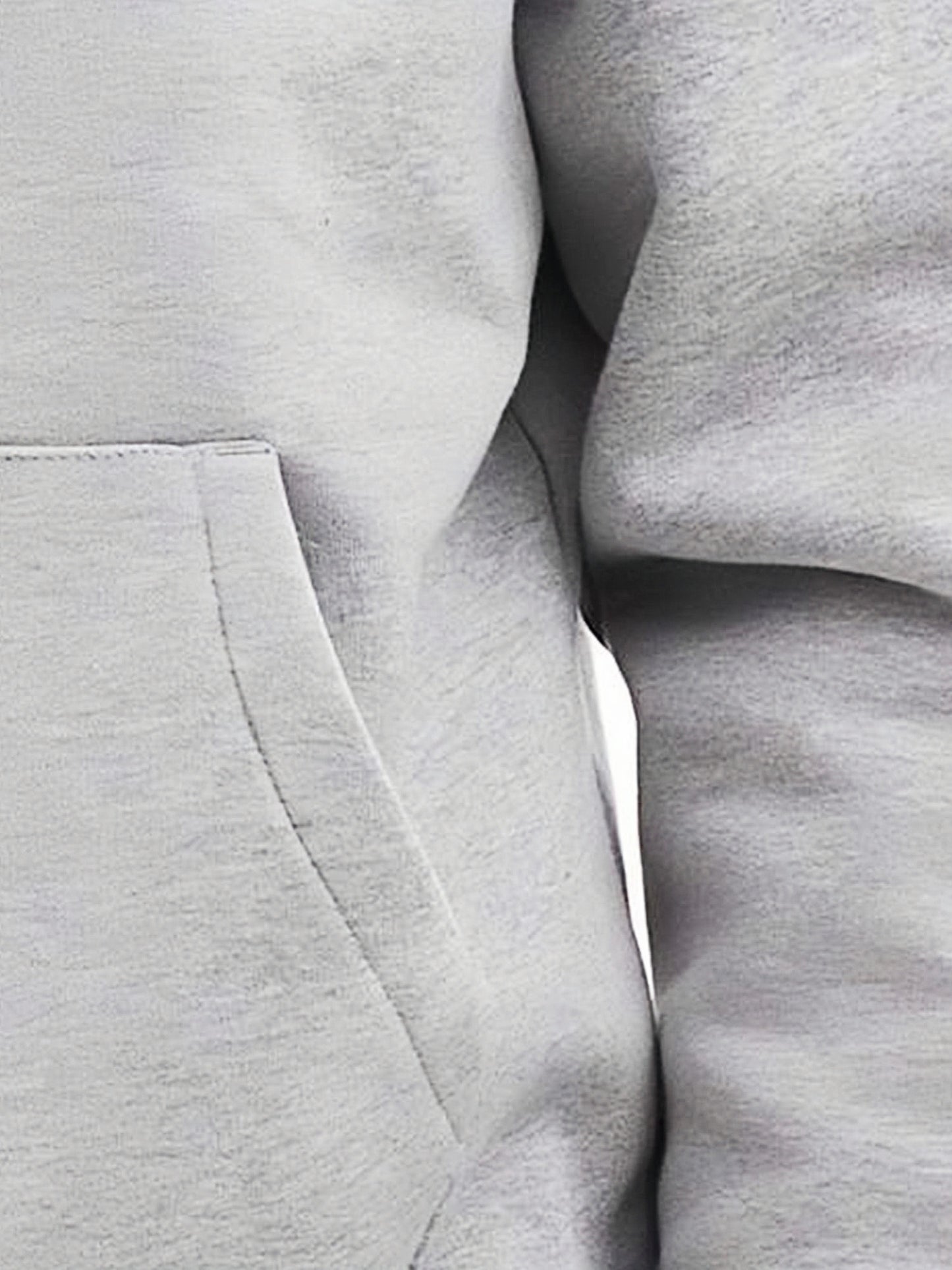 Men's Grey Fleece Pullover Hoodies