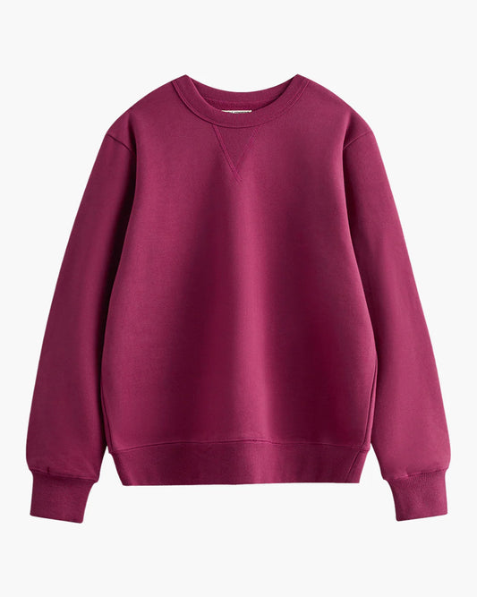 Terracotta Red Unisex Oversized Crewneck