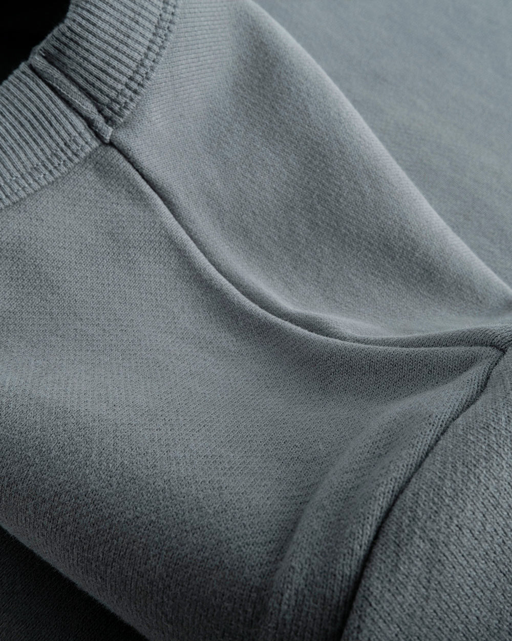 Steel Grey Unisex Oversized Crewneck