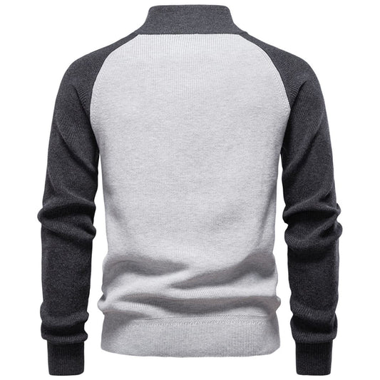 Men’s Colorblock Half-Zip Sweater