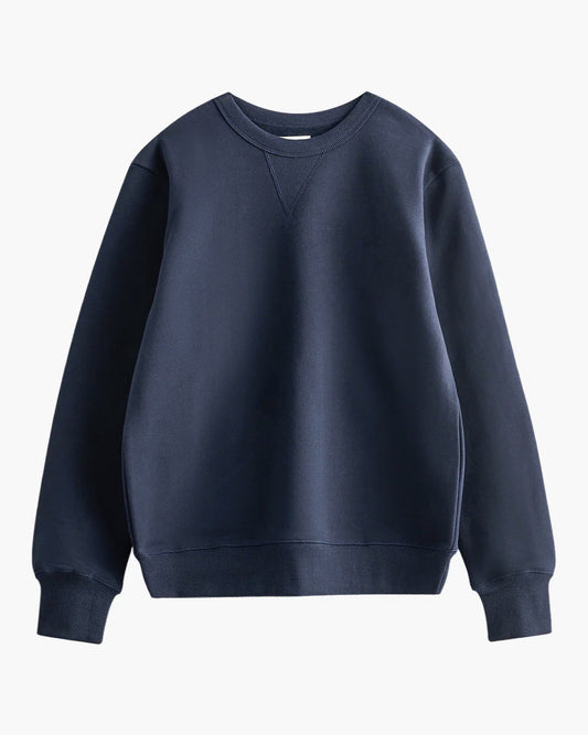 Deep Navy Unisex Oversized Crewneck