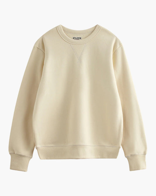 Cloud White Unisex Oversized Crewneck